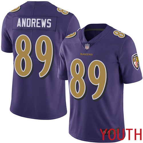 Baltimore Ravens Limited Purple Youth Mark Andrews Jersey NFL Football #89 Rush Vapor Untouchable